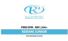 Kerani Junior / PMR/SPM / RM1,500+