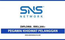 Pegawai Khidmat Pelanggan / Diploma / RM3,200+