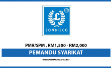 Pemandu Syarikat / PMR/SPM / RM1,200 – RM2,000
