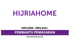 Pembantu Pemasaran / Diploma / RM2,000+