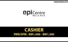 Apply Segera Cashier / Tetap / RM1,400 – RM1,500
