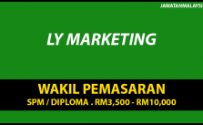 Apply Segera Wakil Pemasaran / PMR/SPM / RM3,500 – RM10,000