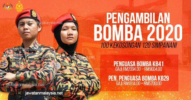 Post image for Permohonan Terbuka Jabatan Bomba & Penyelamat 2020