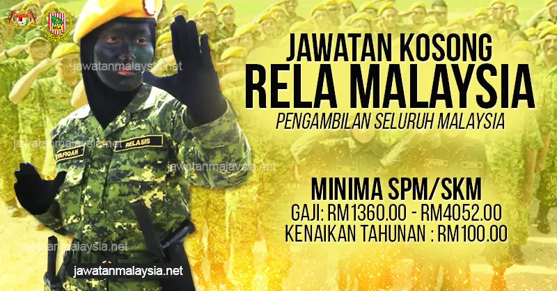 Post image for Jawatan Kosong Jabatan Sukarelawan Malaysia (RELA) 2020