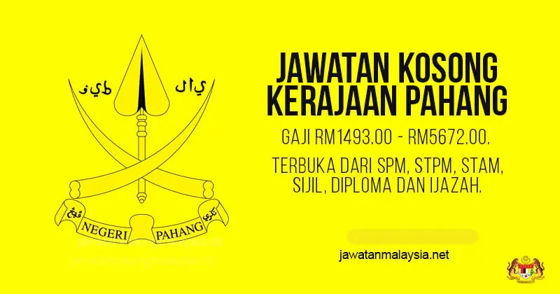 Post image for Jawatan Kosong Suruhanjaya Perkhidmatan Awam Negeri Pahang (SPANP) – Ogos 2020