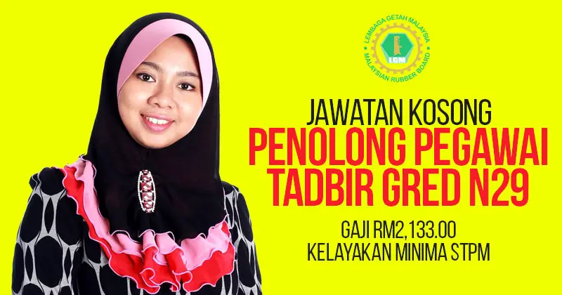 Post image for Jawatan Kosong Lembaga Getah Malaysia (LGM) 2020
