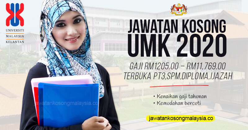 Post image for Jawatan Kosong Universiti Malaysia Kelantan (UMK) – Ogos 2020