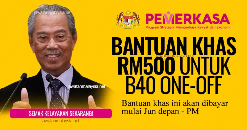 Post image for PEMERKASA: Semakan Bantuan Khas RM500 Untuk B40