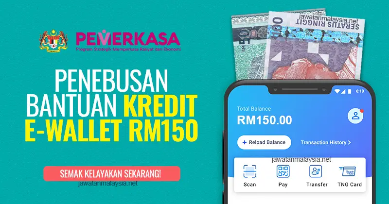 Post image for PEMERKASA: Semakan Bantuan Kredit eWallet RM150